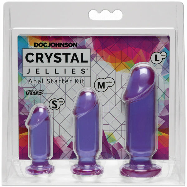 Crystal Jellies Anal Starter Kit-Purple