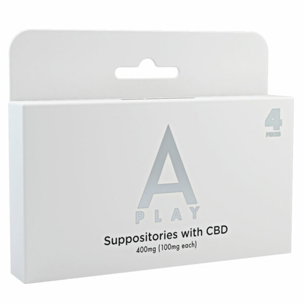 A-Play Suppositories with CBD-400mg (100mg each) 4 pieces