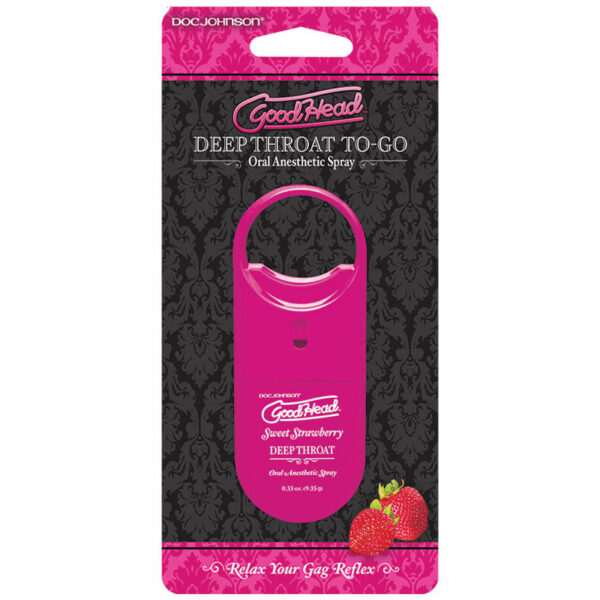 GoodHead Deep Throat Spray To Go-Strawberry .33oz