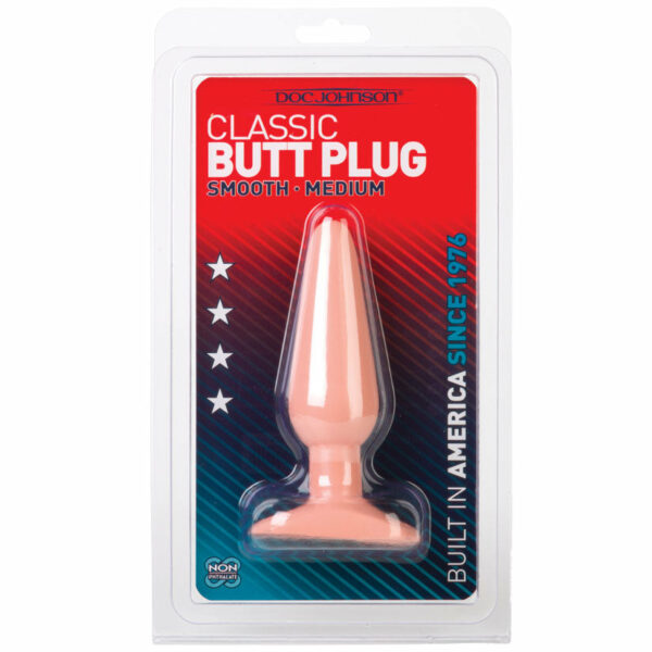 Classic Butt Plug Medium-White