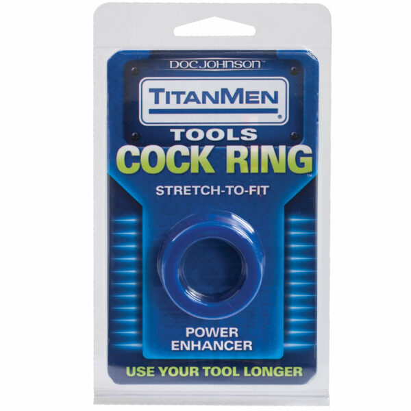 TitanMen Cock Ring Stretch To Fit-Blue