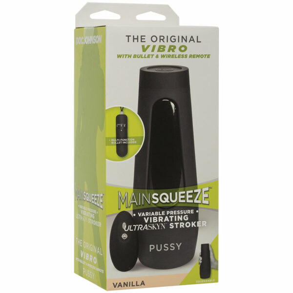 Main Squeeze The Original Vibro Pussy-Vanilla