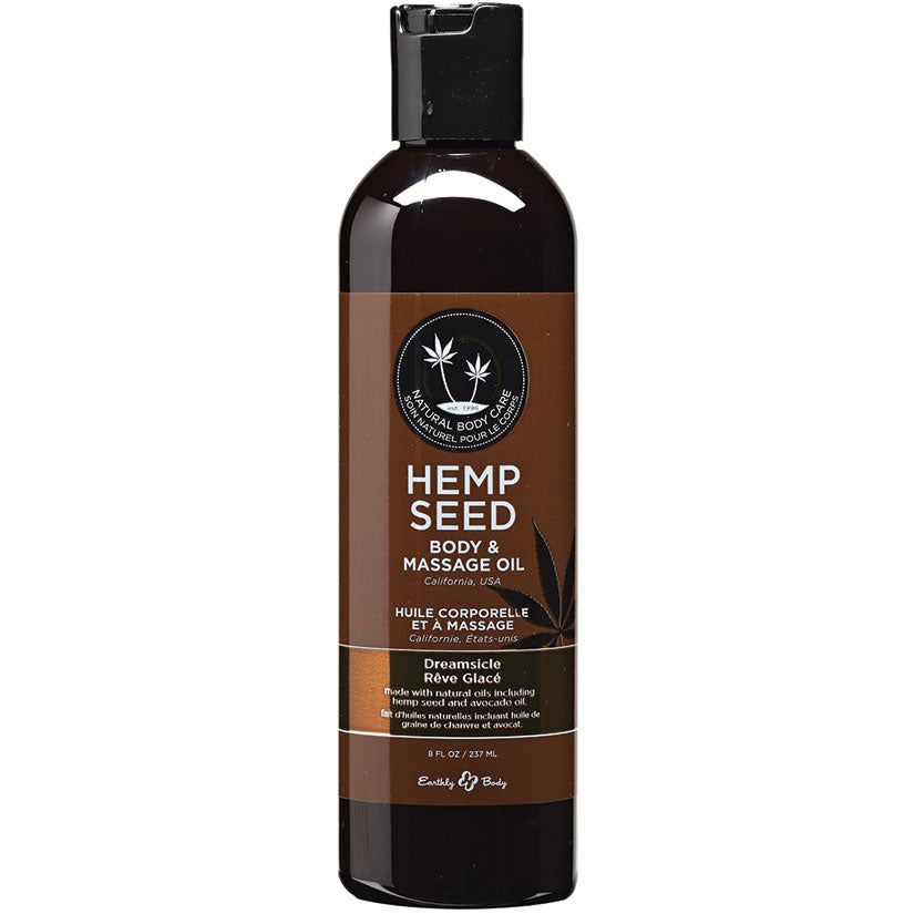 Earthly Body Hemp Seed Massage & Body Oil-Dreamsicle 8oz