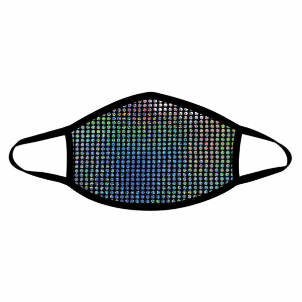 Neva Nude Disco Robot Mask-Holo Dots