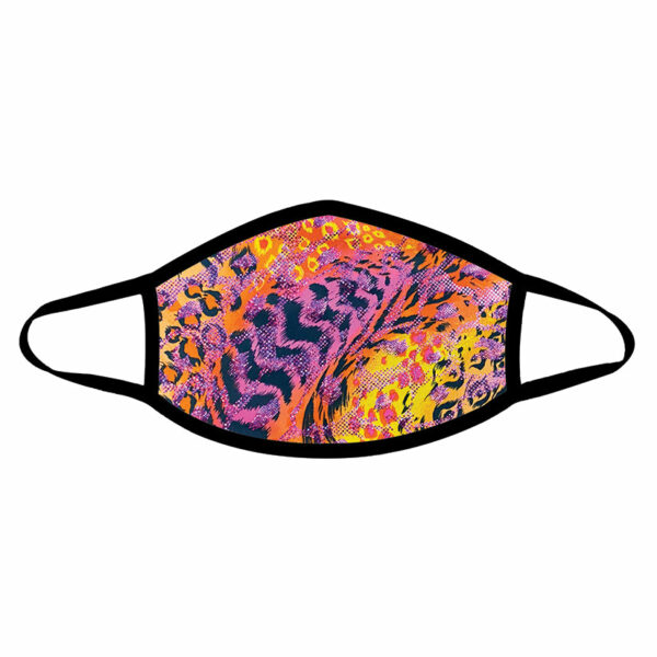 Neva Nude Flamin' Hot Cheetos Mask- Orange Tiger Print