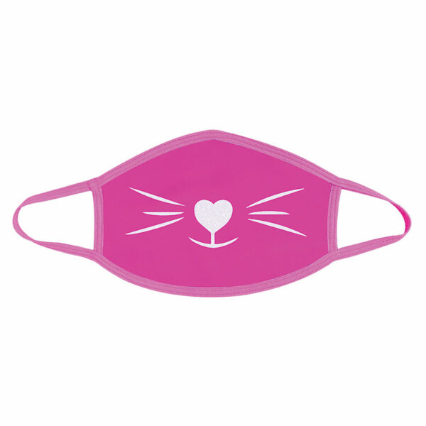 Neva Nude Pink Mask-Pretty Kitty White glitter