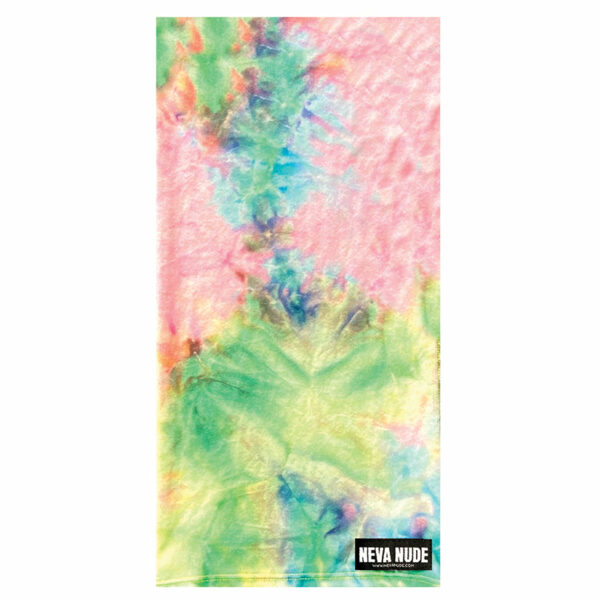 Neva Nude Sexy Necksies-Rainbow Sherbet Tie Dye Velvet