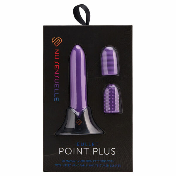 Sensuelle Point Plus 20 Function Bullet & Sleeves-Purple