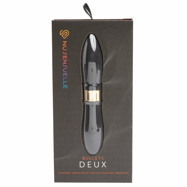 Sensuelle Double Ended Deux Bullet-Black