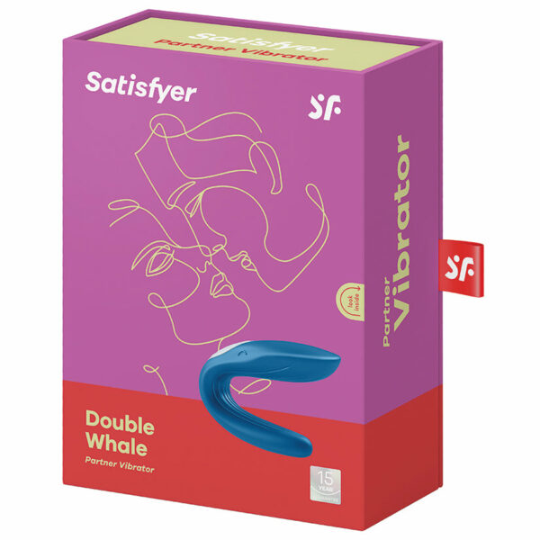 Satisfyer Double Whale Partner Vibrator-Blue