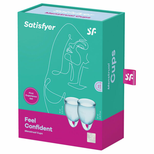 Satisfyer Feel Confident Menstrual Cup-Light Blue