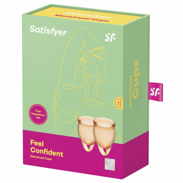 Satisfyer Feel Confident Menstrual Cup-Orange