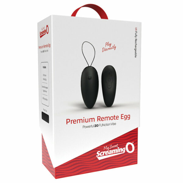 Screaming O My Secret Premium Remote Egg-Black