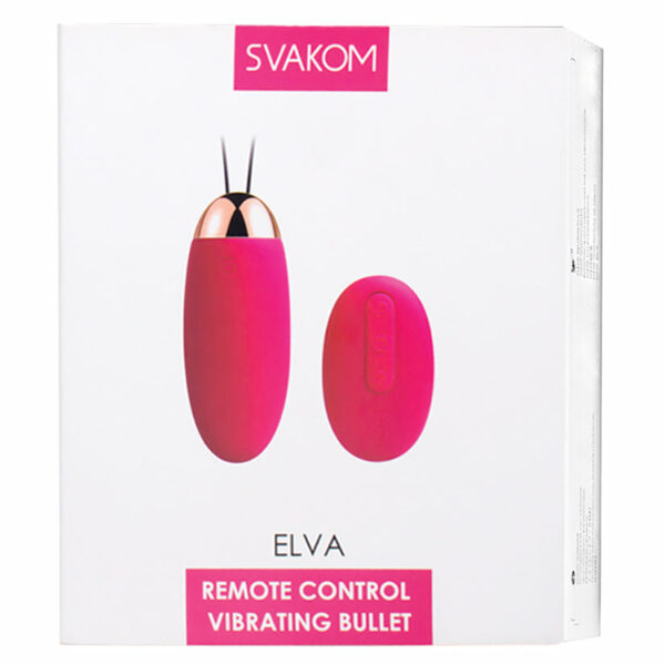 Svakom Elva Vibrating Bullet-Plum Red